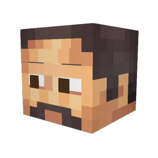 Klein_Paulchen Minecraft avatar head, 3D render