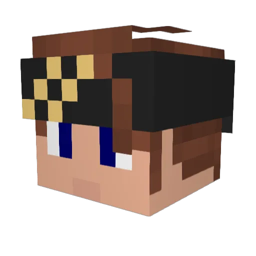 Klein_Tsuboi Minecraft avatar head, 3D render