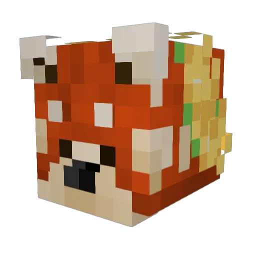 KleinerPanda186 Minecraft avatar head, 3D render