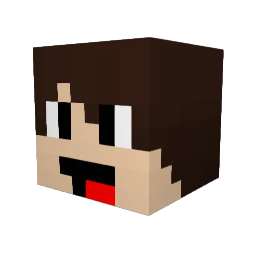 KleinerRambooo Minecraft avatar head, 3D render