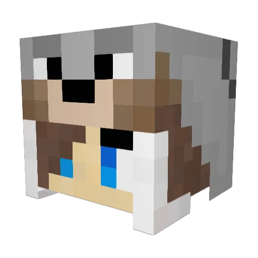 Kleines_Wesen Minecraft avatar head, 3D render