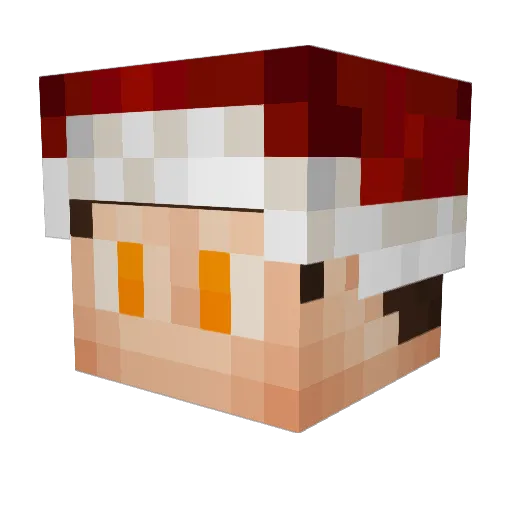 Kleinhummel Minecraft avatar head, 3D render