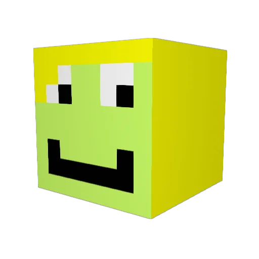 Kleinkenobi Minecraft avatar head, 3D render