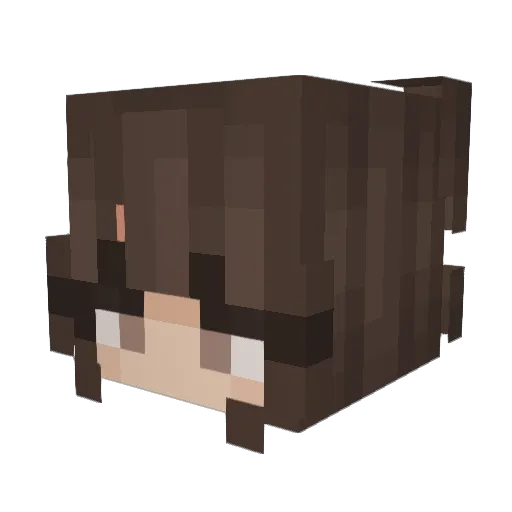 Kleintjuhh Minecraft avatar head, 3D render