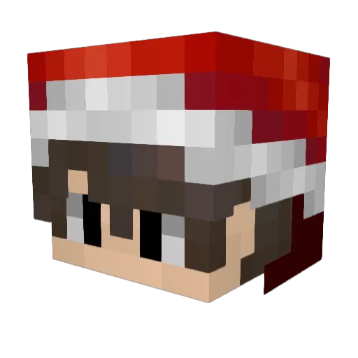 Kleinzin Minecraft avatar head, 3D render