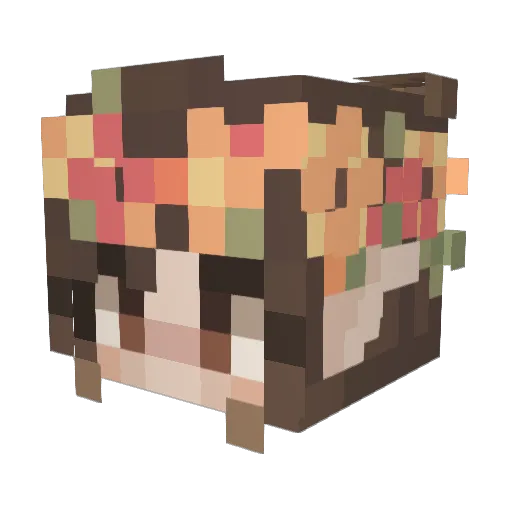 Klekker Minecraft avatar head, 3D render
