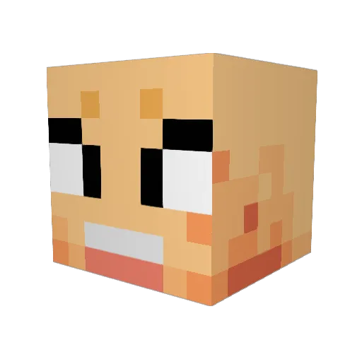 Klem917 Minecraft avatar head, 3D render