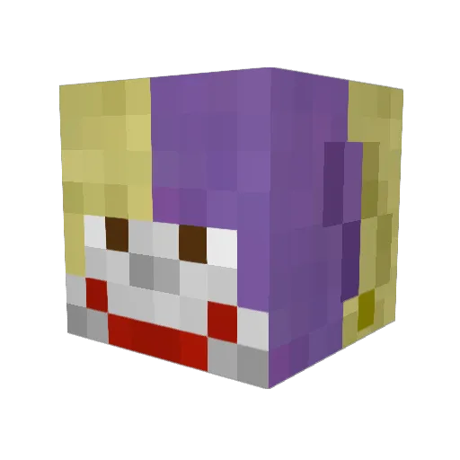 Klemortian Minecraft avatar head, 3D render