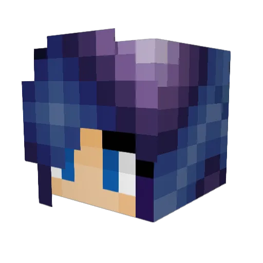 Kleowi Minecraft avatar head, 3D render