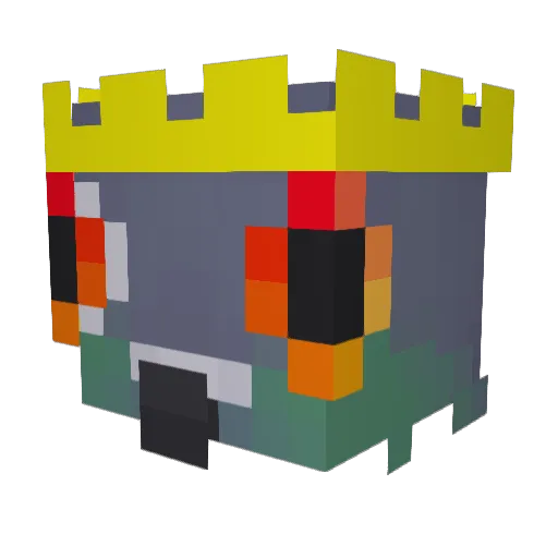 KlepsiBurg Minecraft avatar head, 3D render