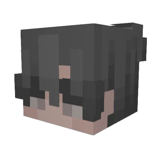 Kleptosmack Minecraft avatar head, 3D render