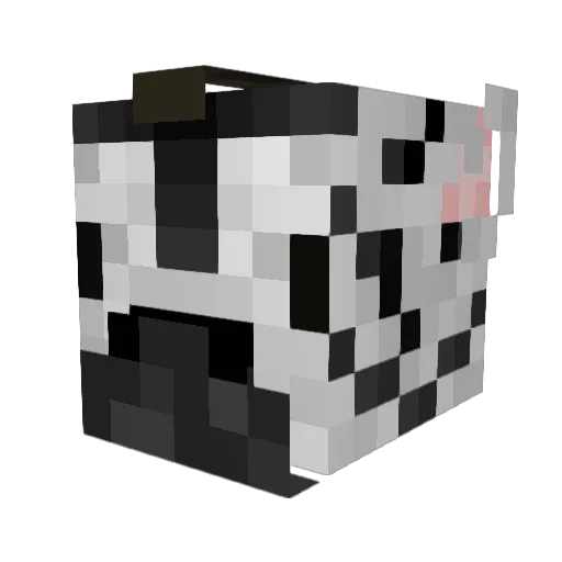 Kleqz Minecraft avatar head, 3D render