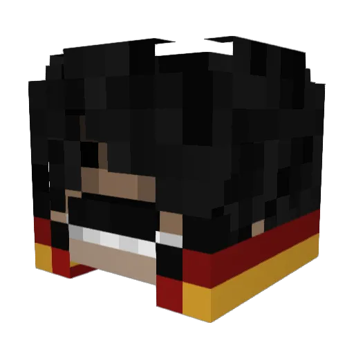 KleriS Minecraft avatar head, 3D render