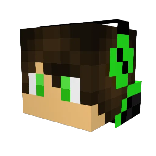 Klesch_kings Minecraft avatar head, 3D render