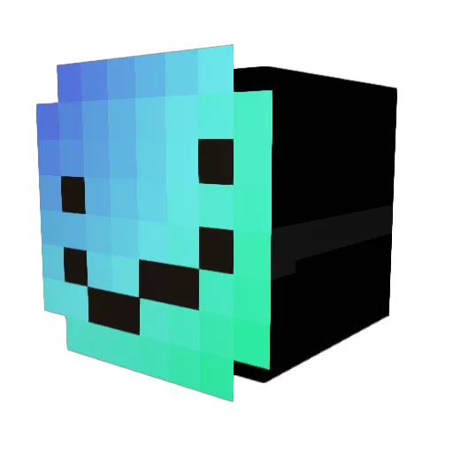 Klettrex Minecraft avatar head, 3D render