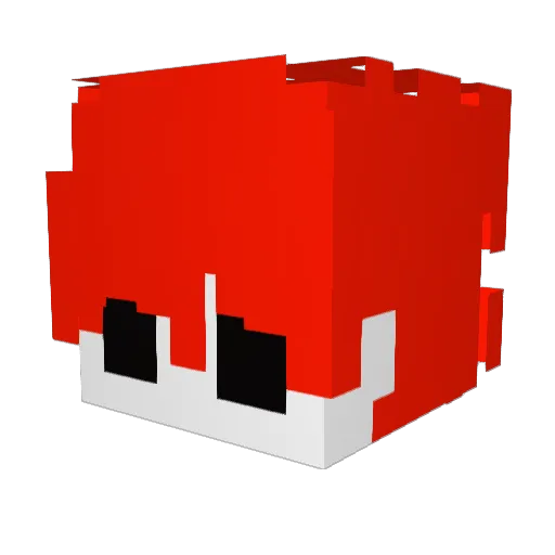 Kleveri_ Minecraft avatar head, 3D render