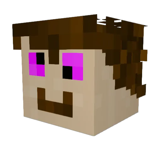 KlexO5 Minecraft avatar head, 3D render