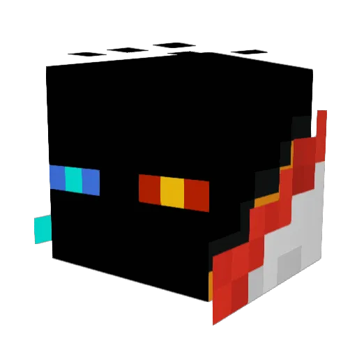 Klexmoo Minecraft avatar head, 3D render