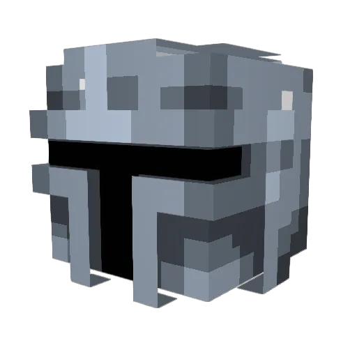 Klexx_ Minecraft avatar head, 3D render