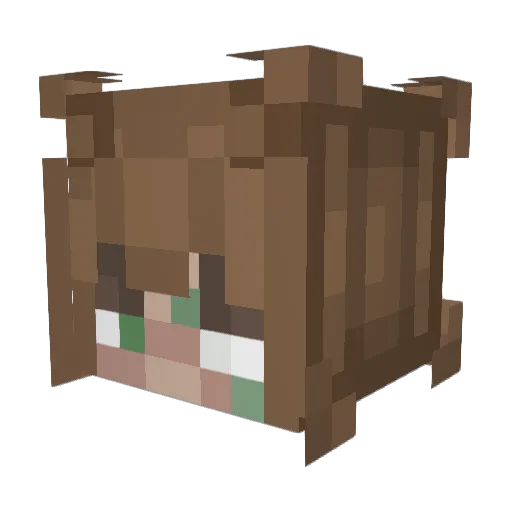 KleyLP Minecraft avatar head, 3D render