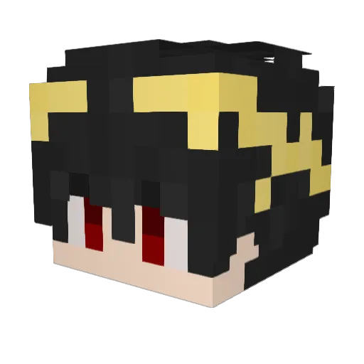 Kleyn_ Minecraft avatar head, 3D render