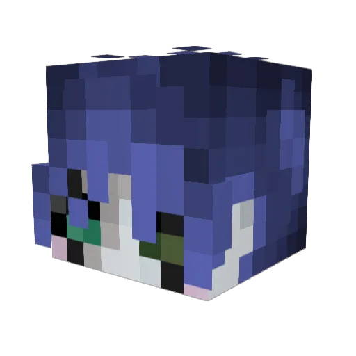 Kleyos_Kraft Minecraft avatar head, 3D render