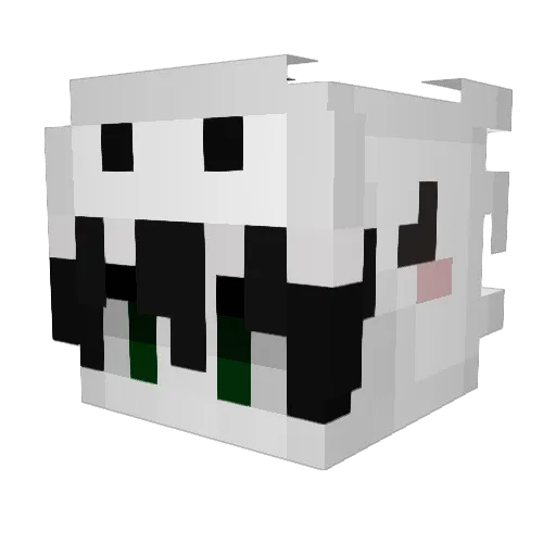 Klezing Minecraft avatar head, 3D render