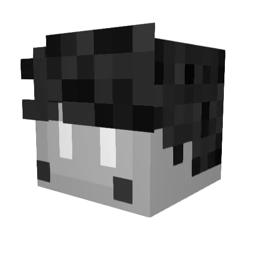KlezpNie_Real Minecraft avatar head, 3D render