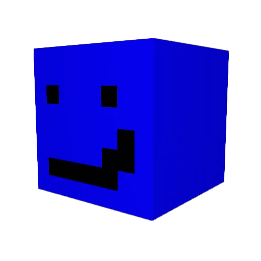 Klicks_ Minecraft avatar head, 3D render