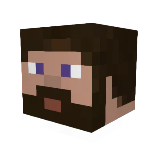 Klicksoe Minecraft avatar head, 3D render