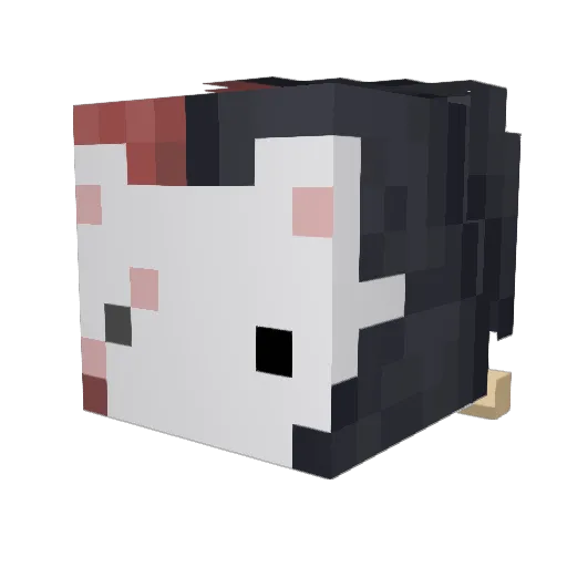 Klifena Minecraft avatar head, 3D render