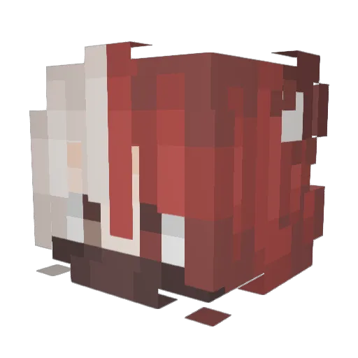 KlikC Minecraft avatar head, 3D render