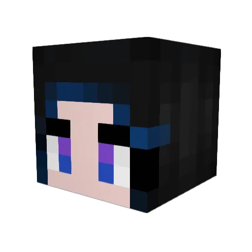 Klilith Minecraft avatar head, 3D render