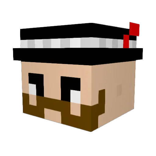 Klim345 Minecraft avatar head, 3D render