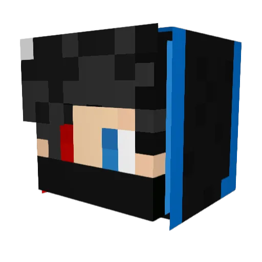KlimCreator Minecraft avatar head, 3D render