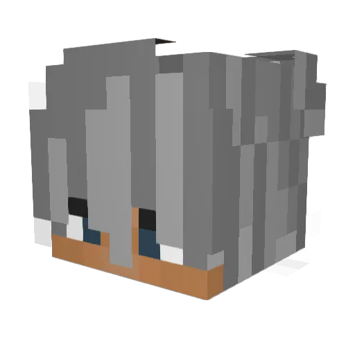 KlimeYT Minecraft avatar head, 3D render