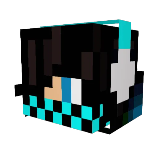 Klindo Minecraft avatar head, 3D render