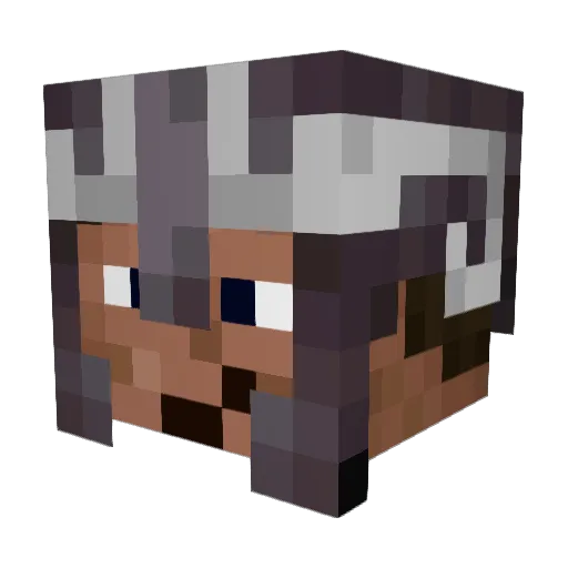 KlingM2 Minecraft avatar head, 3D render