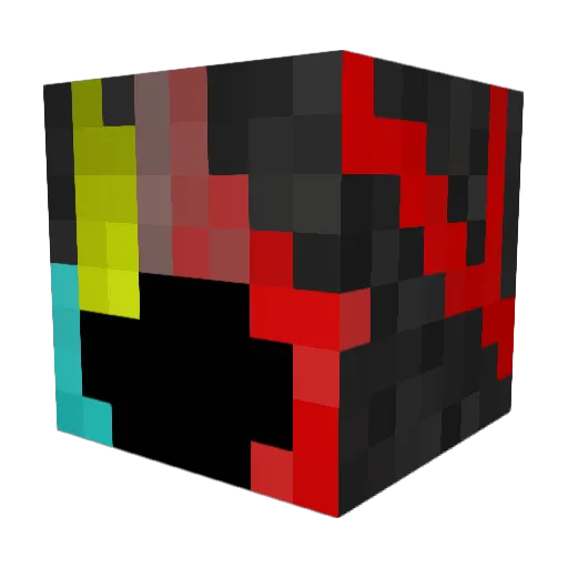 Klingi Minecraft avatar head, 3D render