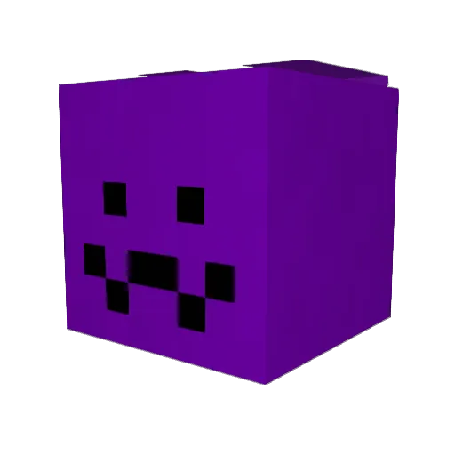 Klingus Minecraft avatar head, 3D render