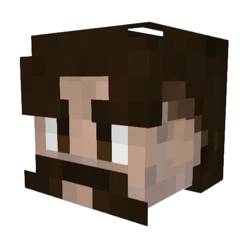 Klink4 Minecraft avatar head, 3D render