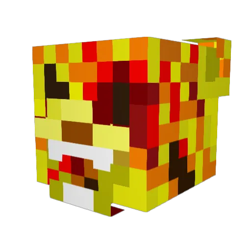 Klinkerxd Minecraft avatar head, 3D render