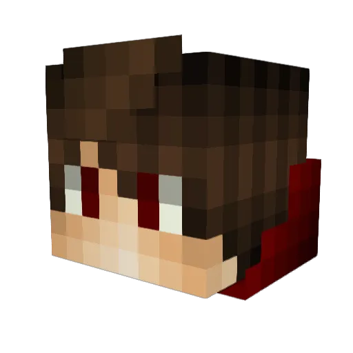 Klinsus Minecraft avatar head, 3D render