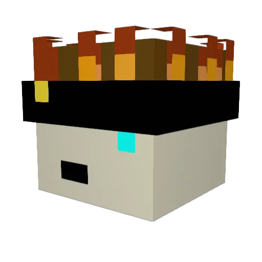 Klinx67 Minecraft avatar head, 3D render