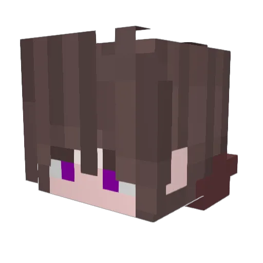 KlioN4iK Minecraft avatar head, 3D render