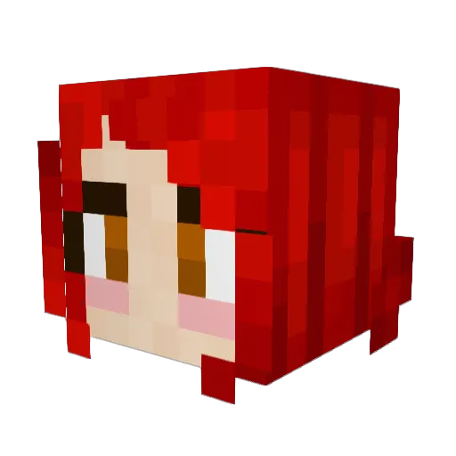 Klistina27 Minecraft avatar head, 3D render