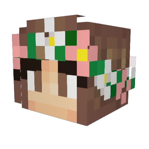 KlitoChriss Minecraft avatar head, 3D render