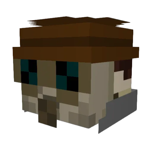 KliveLozenges Minecraft avatar head, 3D render
