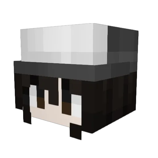 Klixco Minecraft avatar head, 3D render