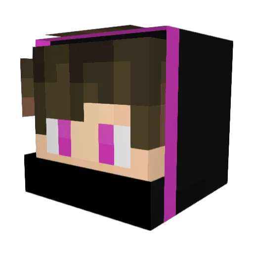Klixuu Minecraft avatar head, 3D render